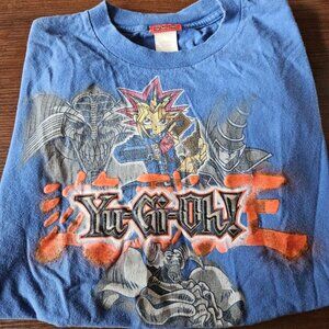 VINTAGE 1996 AUTHENTIC YUGIOH KING OF GAMES GRAPHIC TEE T SHIRT KIDS Large